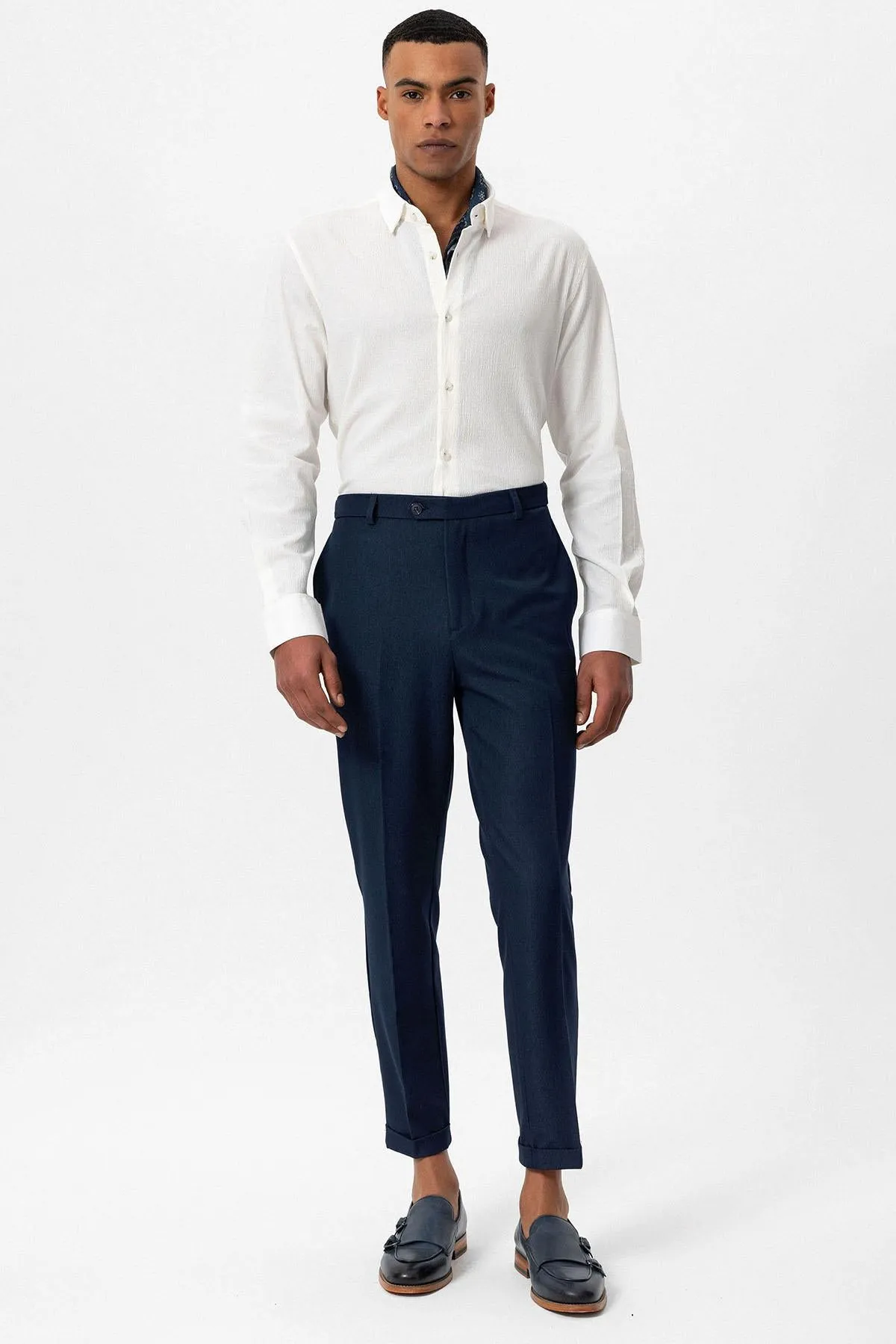 ANT Slim Fit Double Leg Men's Trousers - Hempstead