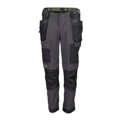 Apache Calgary Grey Slim Fit 4-Way Stretch Mens Work Trousers