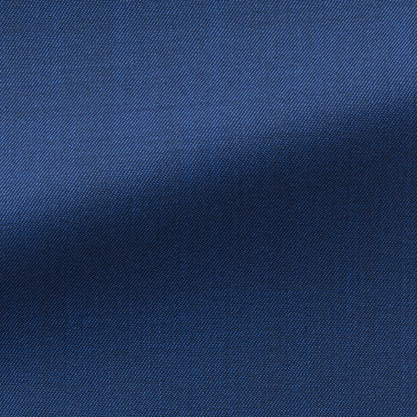 Barberis Canonico Bright Blue Fine Twill Merino Wool & Mohair Solaro Doppio Ritorto