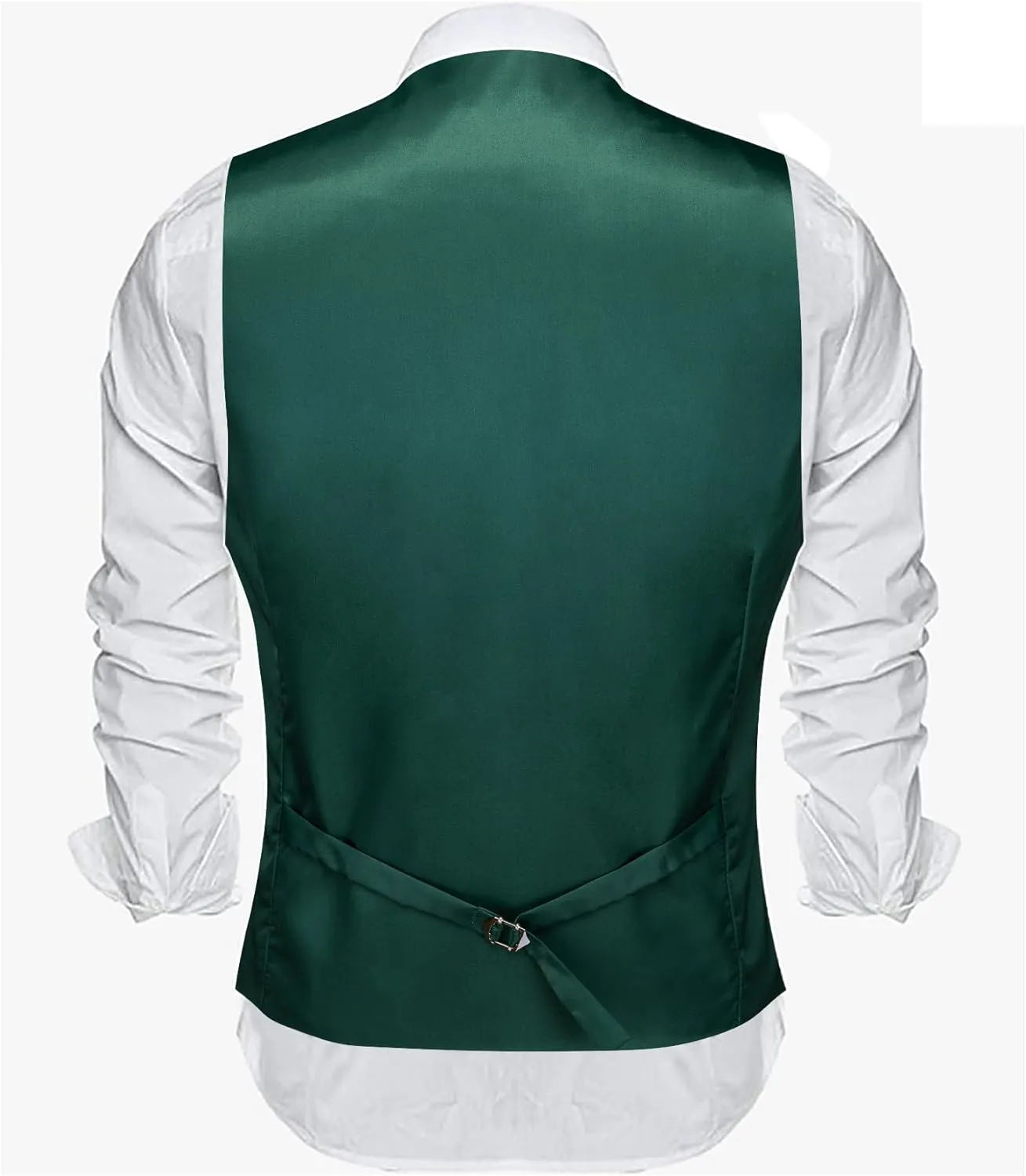 Barry.Wang Mens Plaid Suit Waistcoat Wool Blend Tailored Collar/V-neck 3 Pocket Check Vest Formal/Leisure