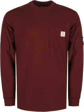 BOCOMAL FR Shirts Lightweight Classic Crew Long Sleeve Fire Resistant Shirt CAT2