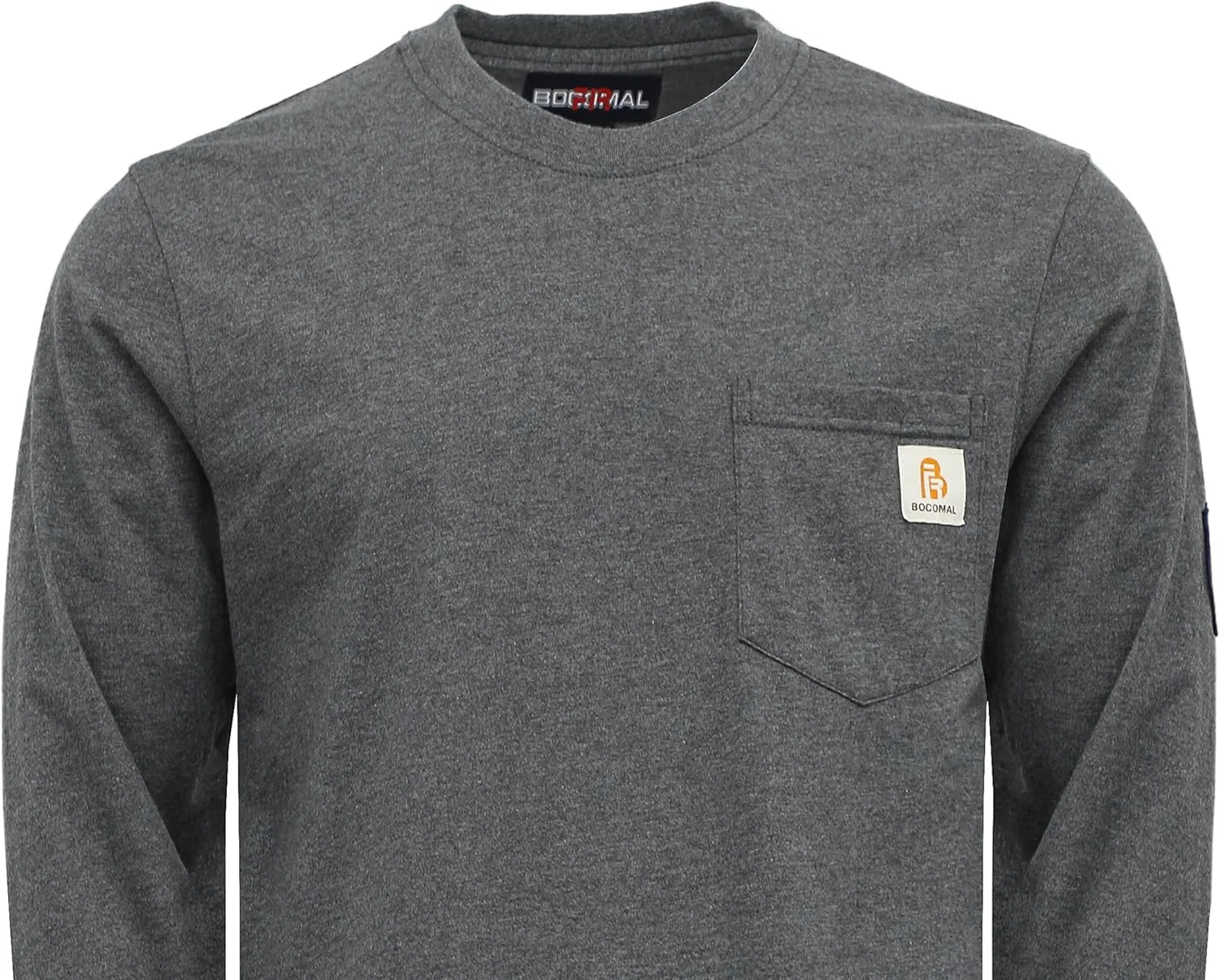 BOCOMAL FR Shirts Lightweight Classic Crew Long Sleeve Fire Resistant Shirt CAT2
