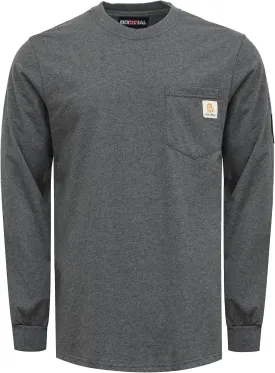 BOCOMAL FR Shirts Lightweight Classic Crew Long Sleeve Fire Resistant Shirt CAT2
