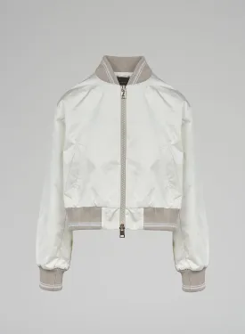 BOMBER CROPPED IN NYLON