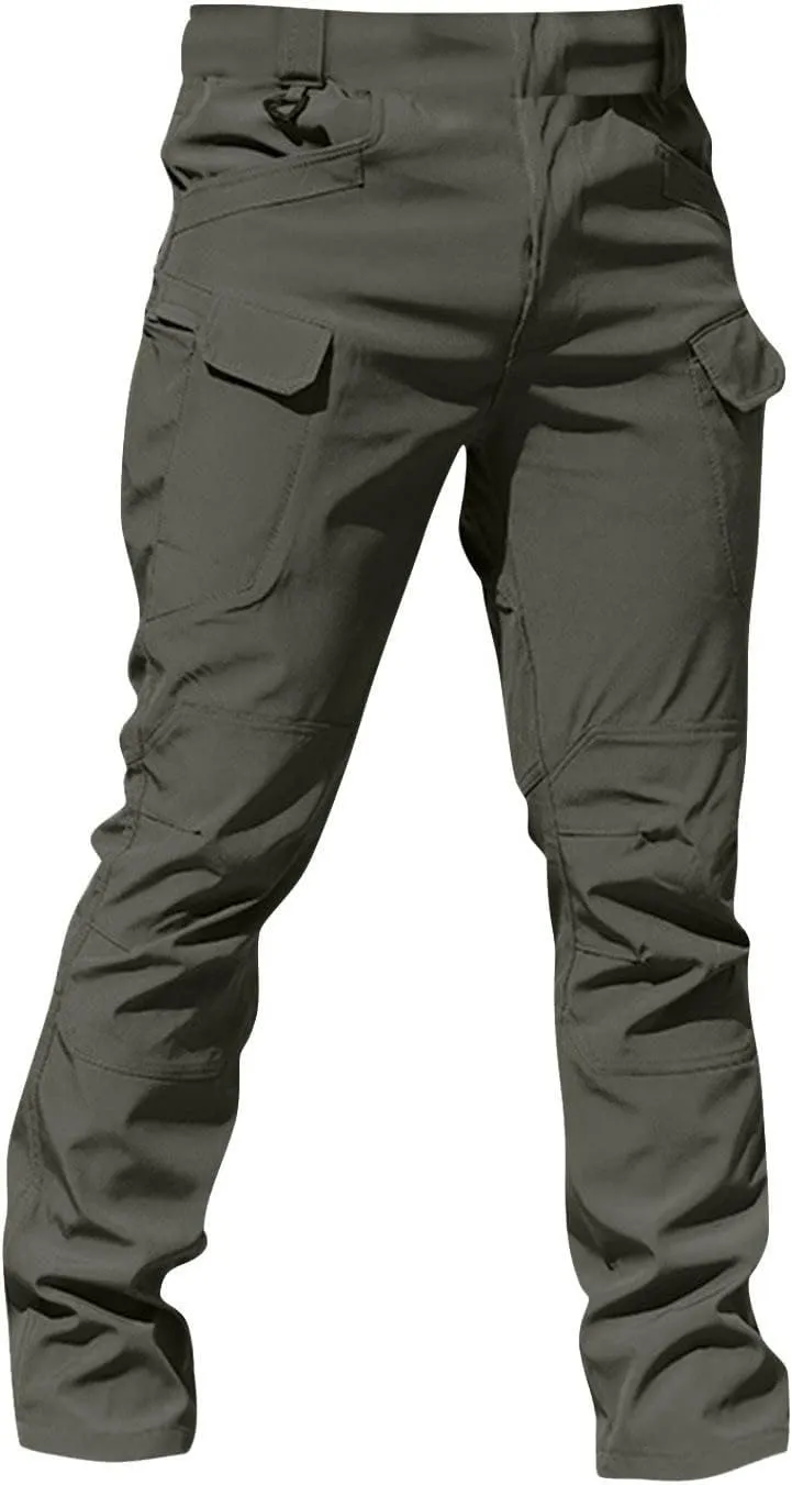 Cargo Pants Men Baggy Ripstop Stretch Pants Multi Pockets Tapered Fit Pants Big and Tall Tactical Trousers Fashion