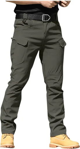Cargo Pants Men Baggy Ripstop Stretch Pants Multi Pockets Tapered Fit Pants Big and Tall Tactical Trousers Fashion
