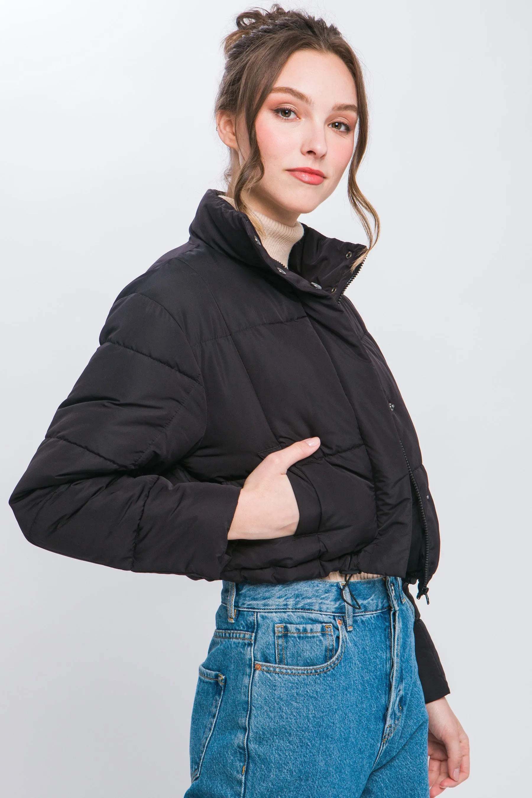 Cropped Puffer Jacket