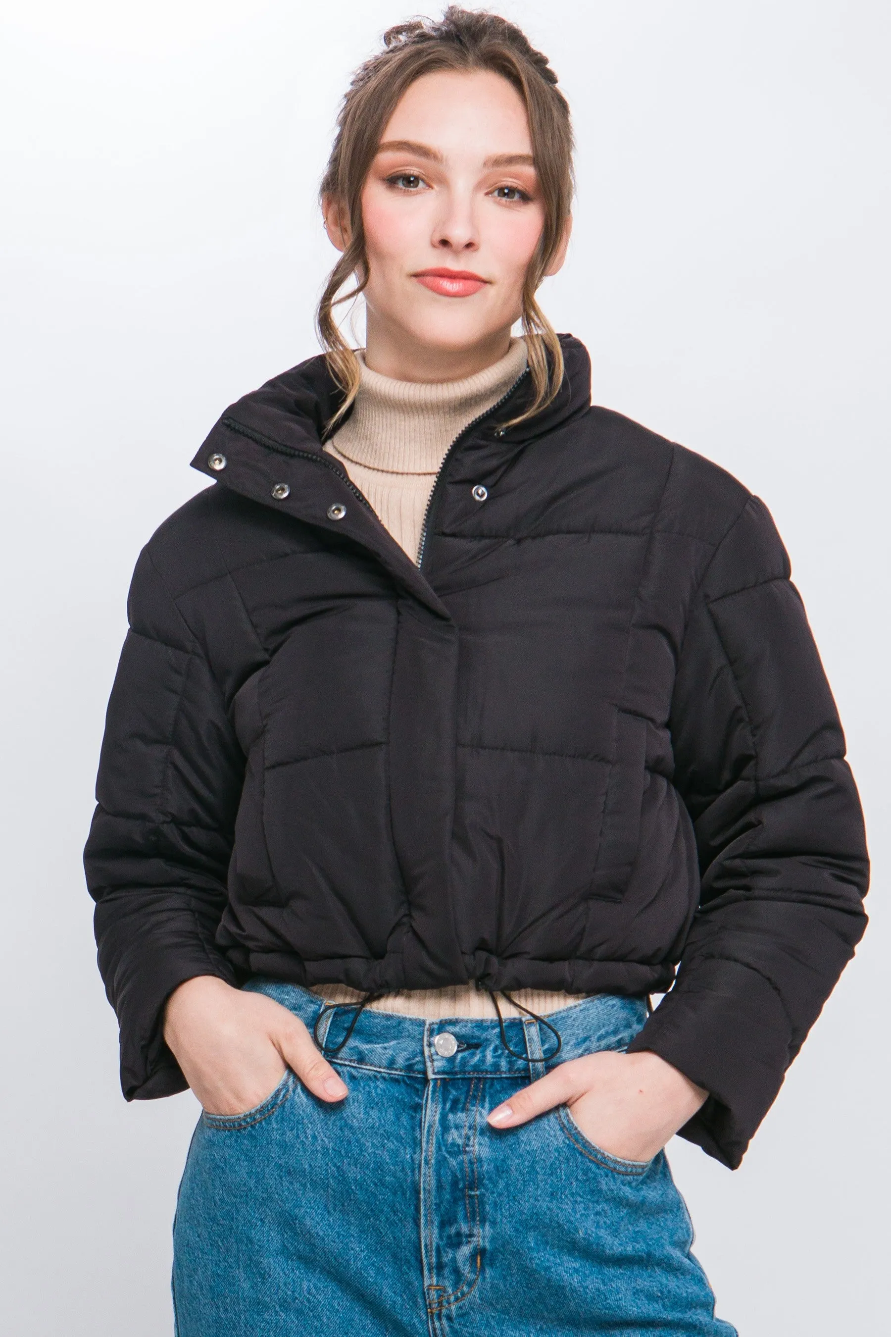 Cropped Puffer Jacket