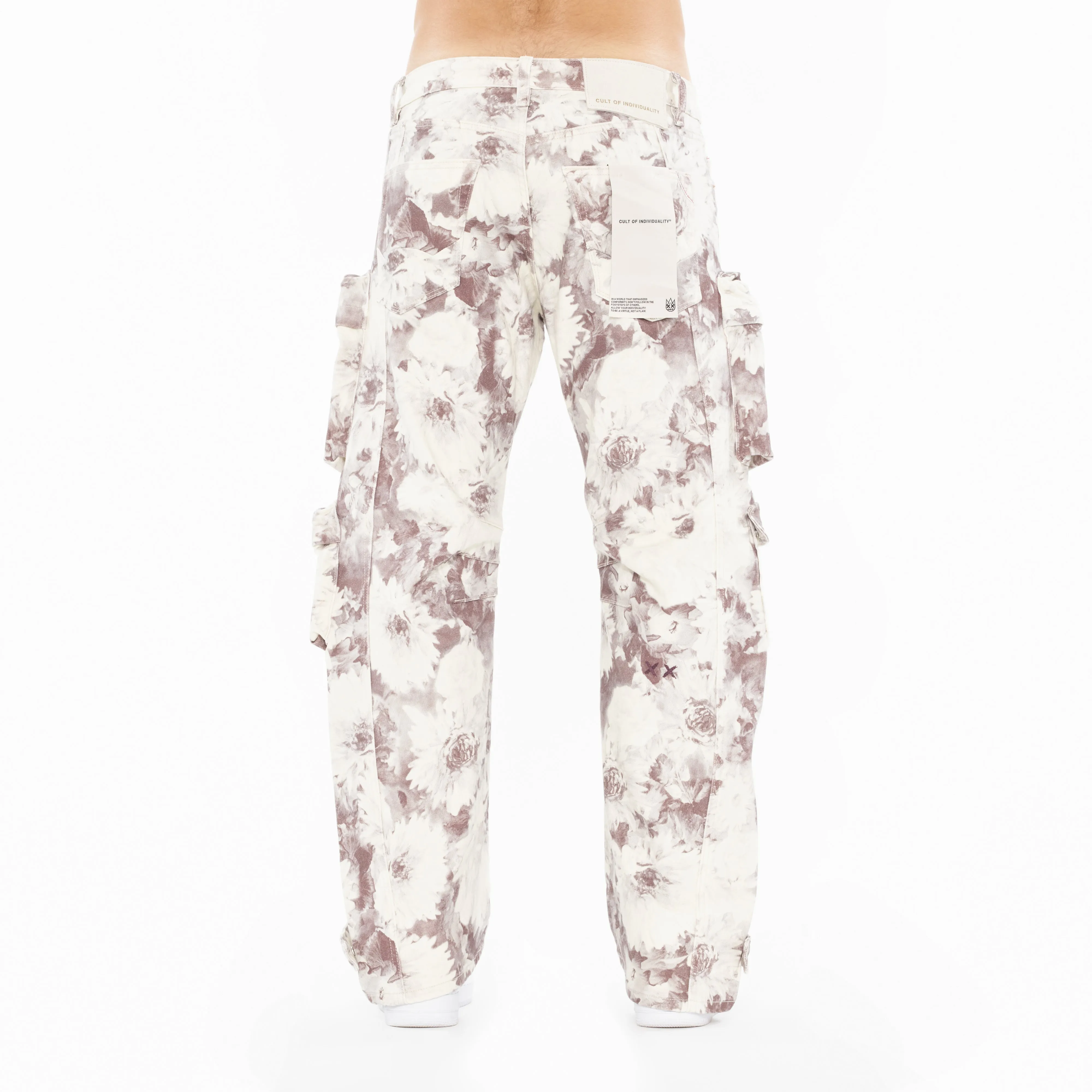 Cult's Baggy Cargo 610 Jeans in Floral Print