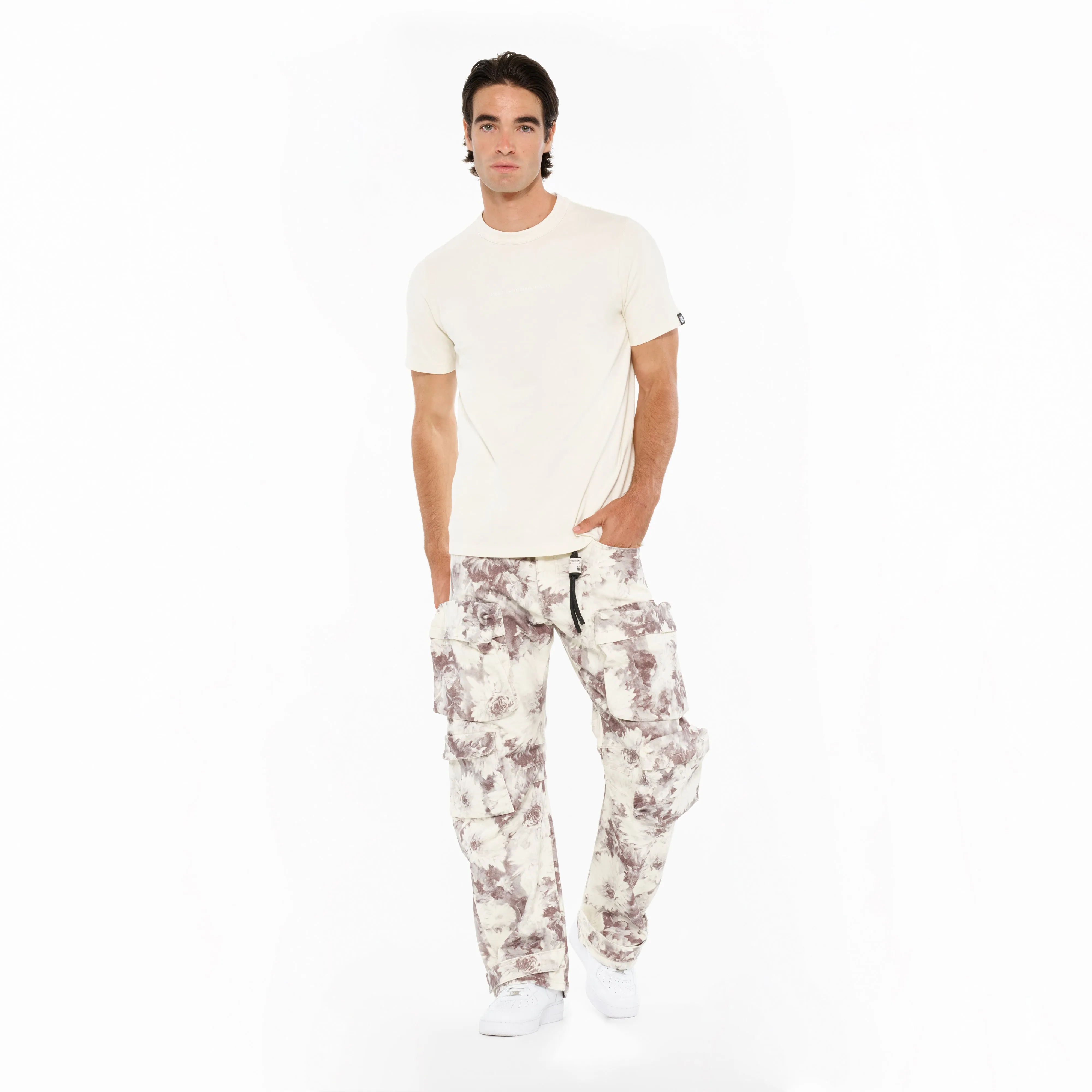 Cult's Baggy Cargo 610 Jeans in Floral Print