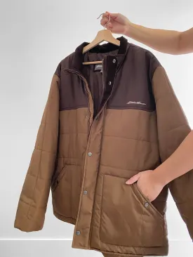 Eddie Bauer Brown Puffer Jacket (XXL)