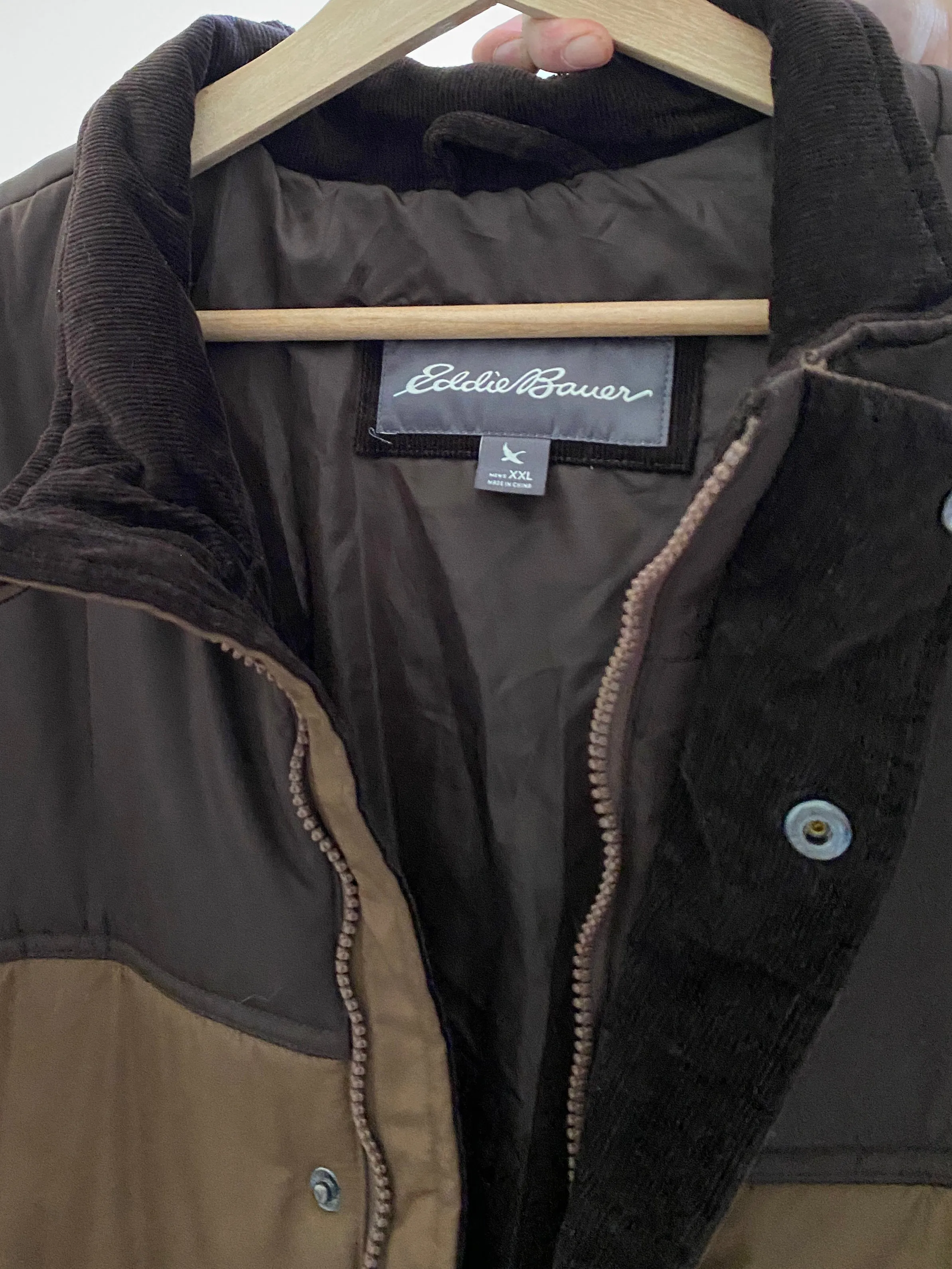 Eddie Bauer Brown Puffer Jacket (XXL)