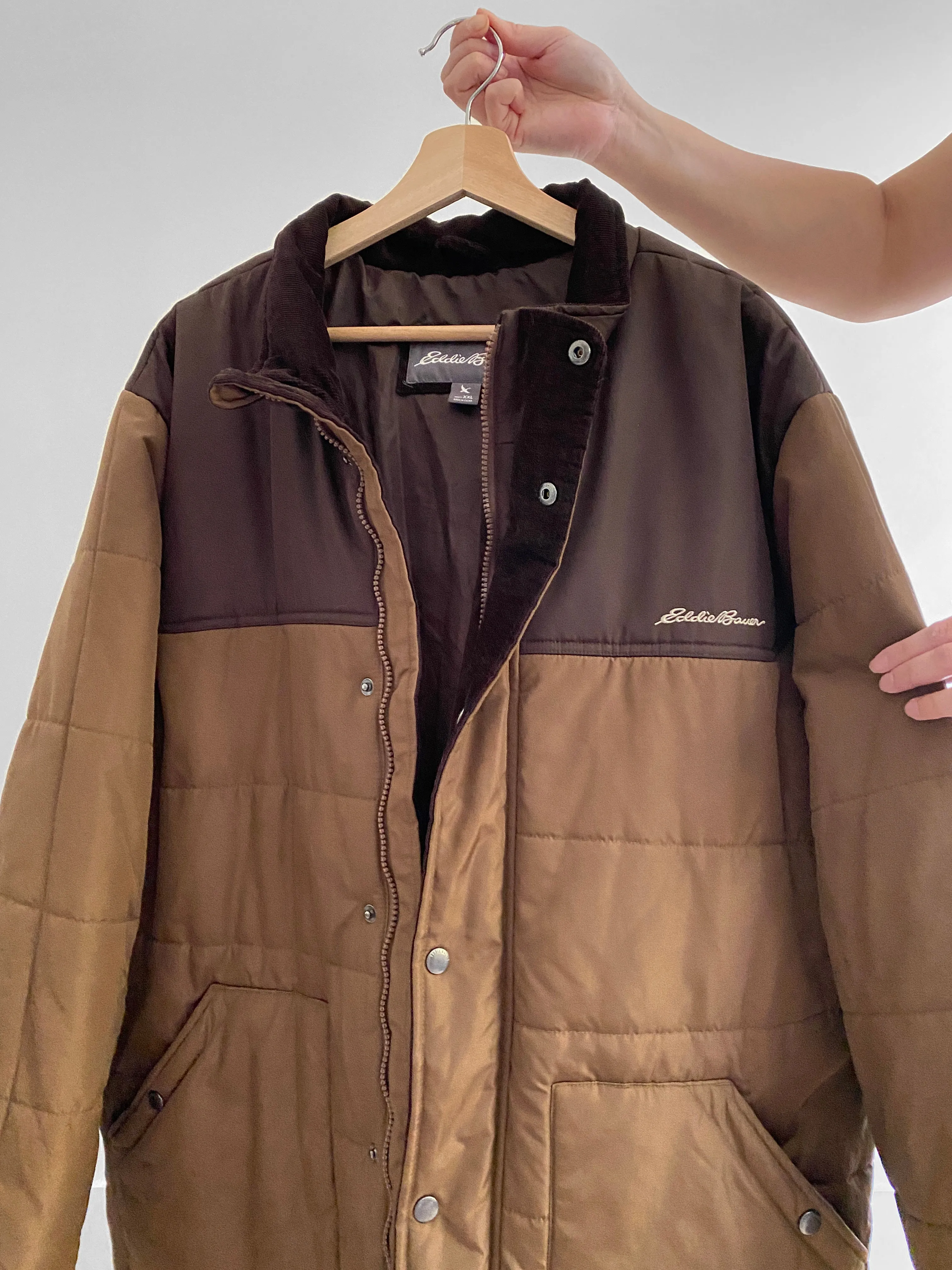 Eddie Bauer Brown Puffer Jacket (XXL)