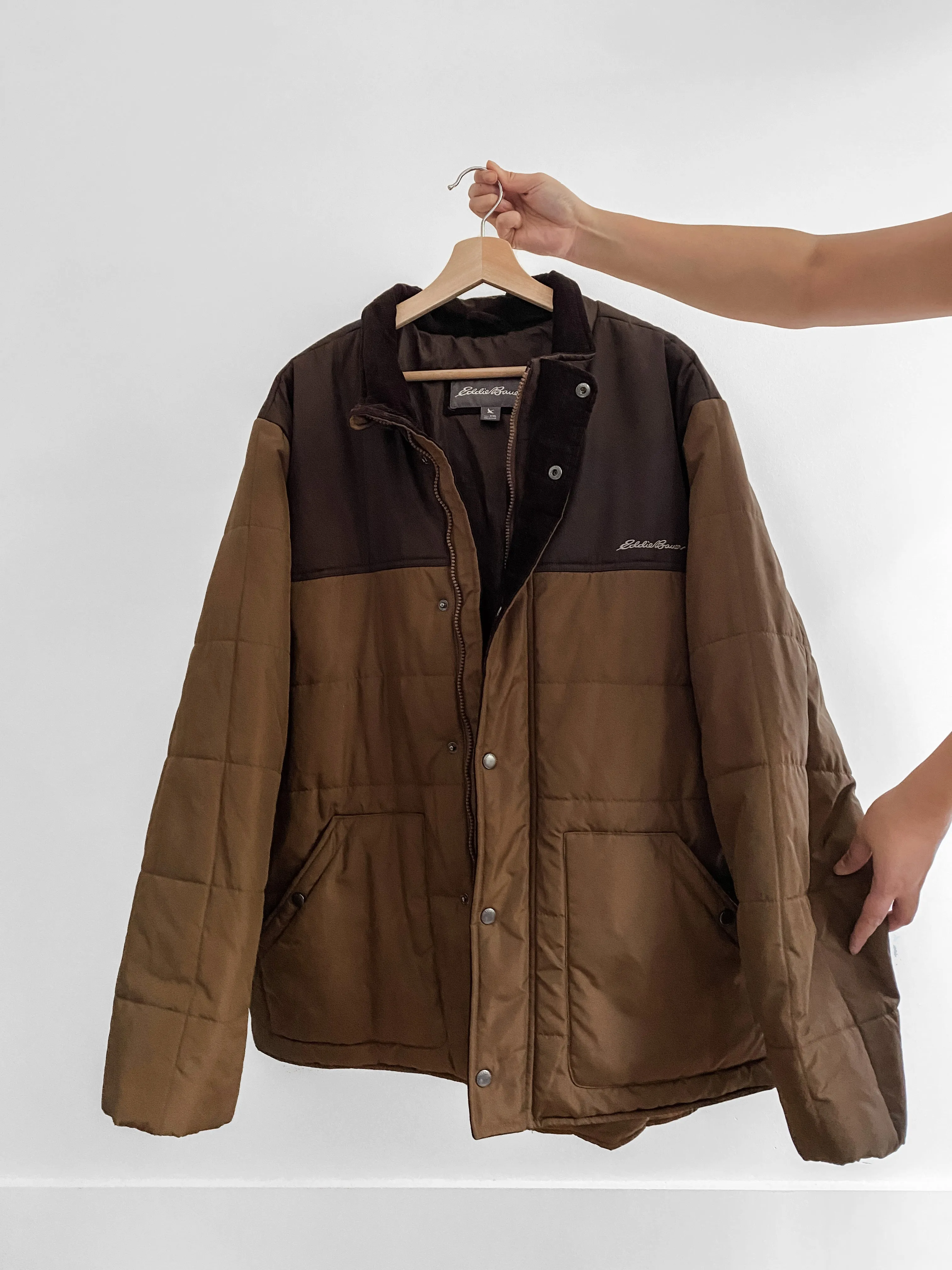 Eddie Bauer Brown Puffer Jacket (XXL)