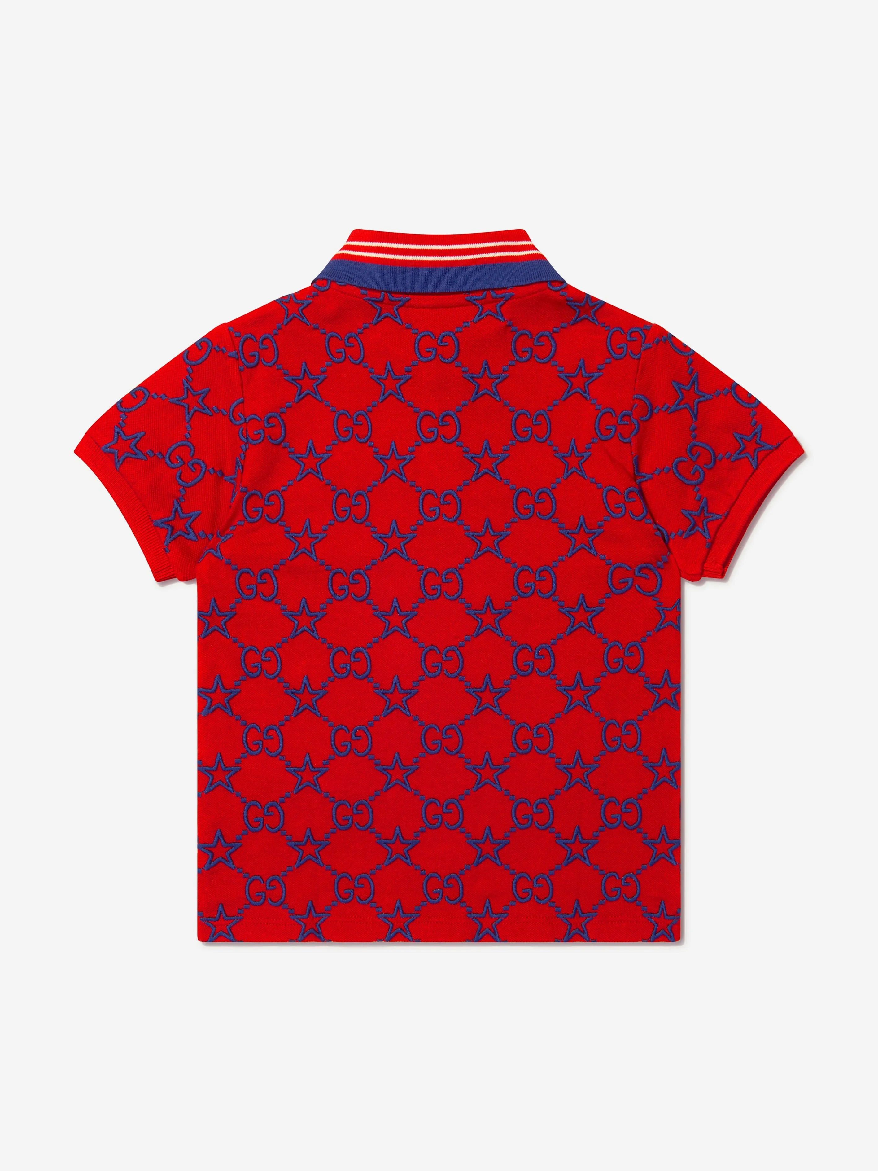 Gucci Boys Cotton GG Polo Shirt