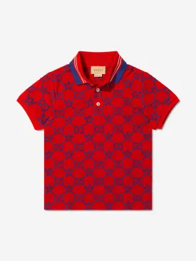 Gucci Boys Cotton GG Polo Shirt