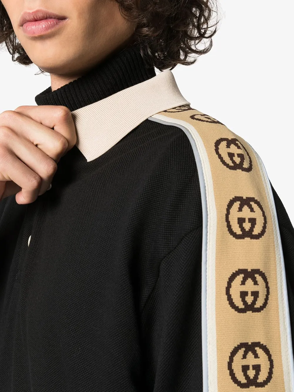 Gucci GG stripe polo shirt
