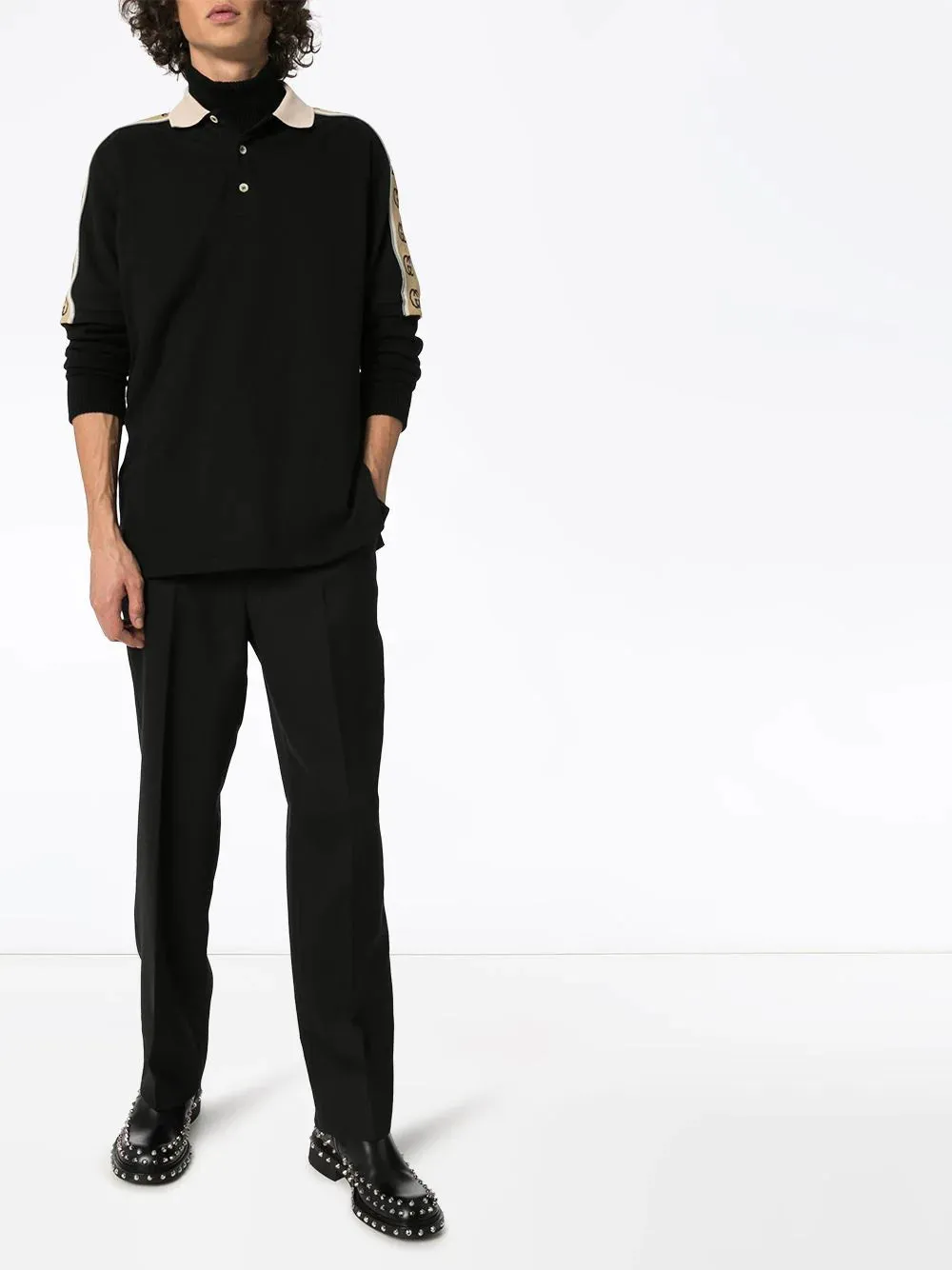 Gucci GG stripe polo shirt