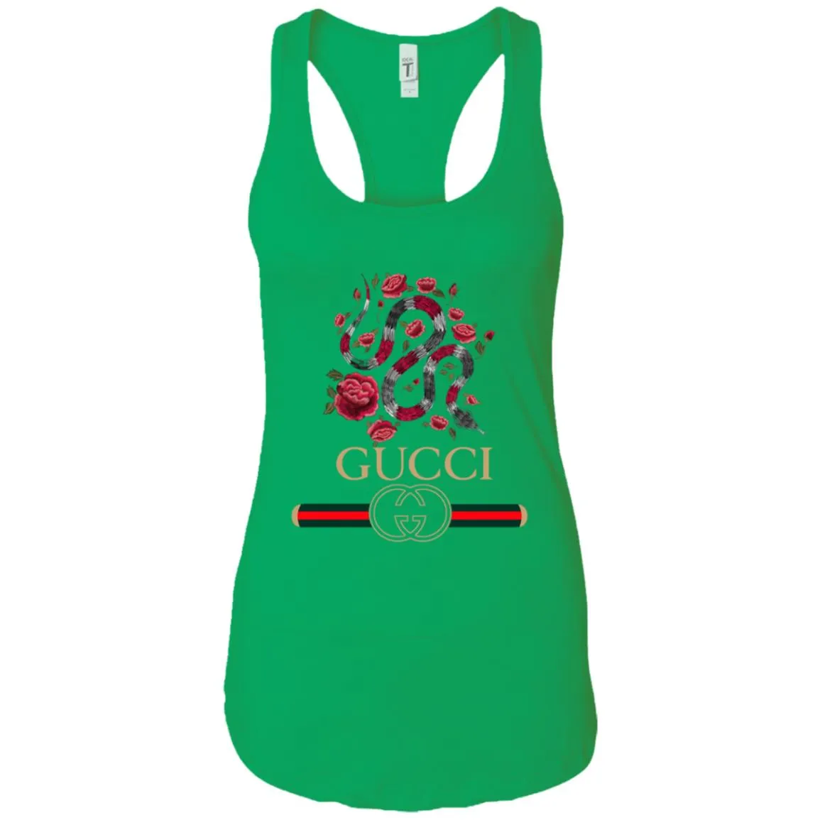 Gucci Logo Snake T-shirt Women Tank Top