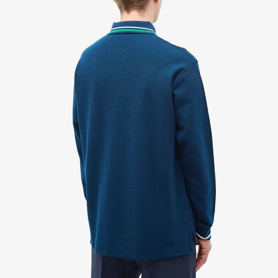 Gucci long sleeve polo, blue