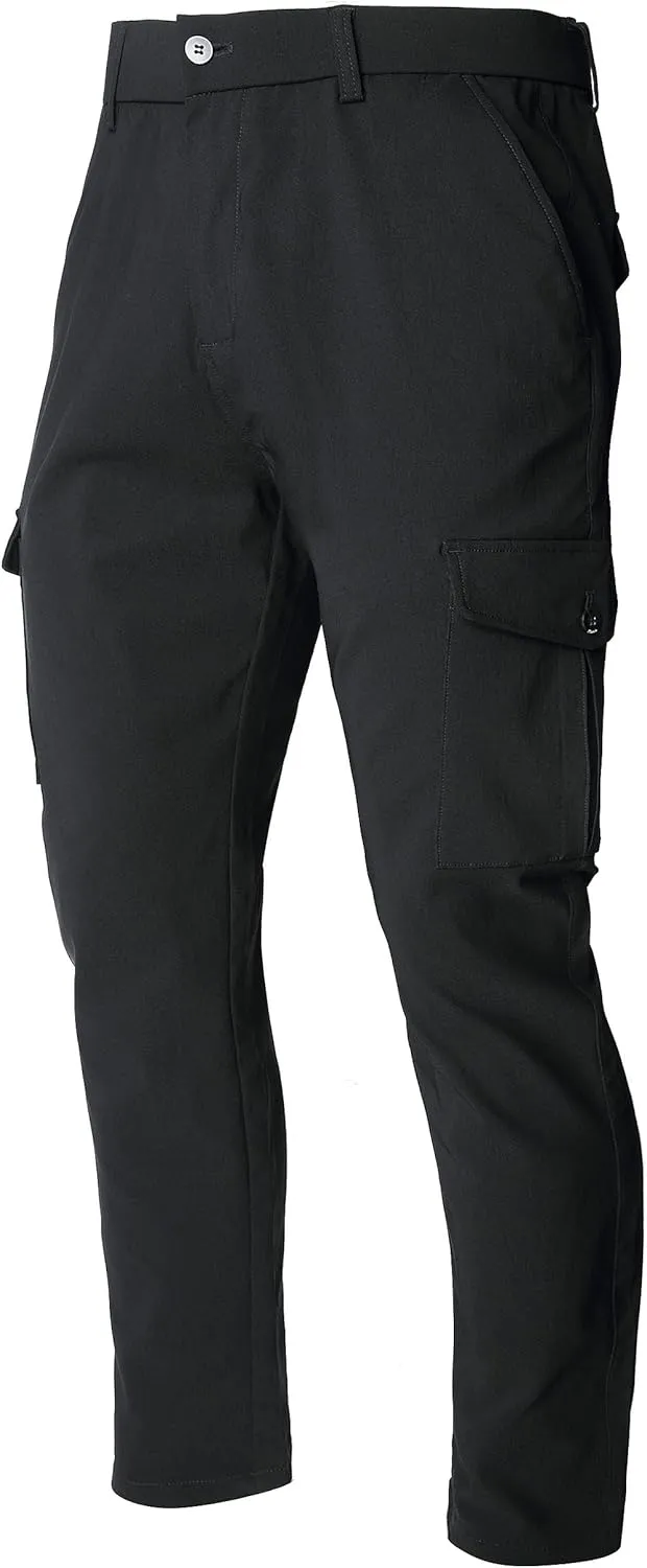 JE&NS Cargo Pants for Men, Stretch Relaxed Fit Mens Casual Pants or Work Pants for Men