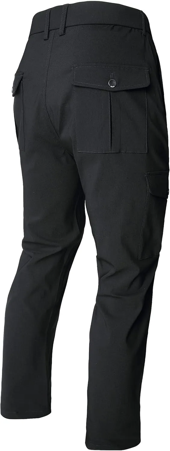 JE&NS Cargo Pants for Men, Stretch Relaxed Fit Mens Casual Pants or Work Pants for Men