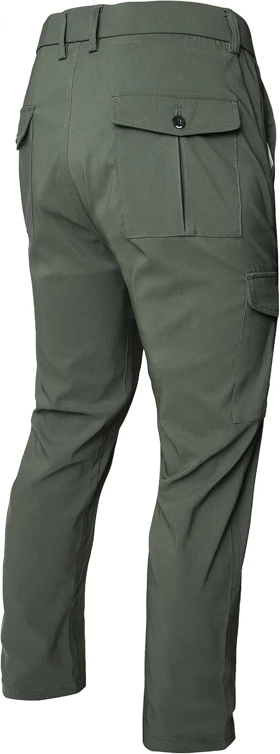 JE&NS Cargo Pants for Men, Stretch Relaxed Fit Mens Casual Pants or Work Pants for Men