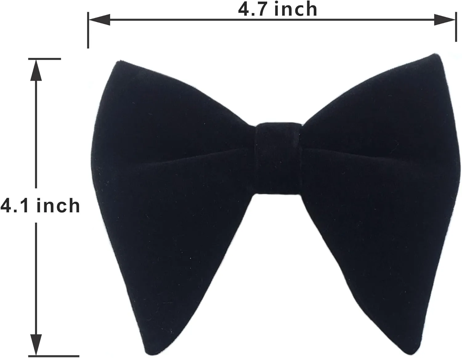Justar Mens Pre-Tied Bow Tie Tuxedo Oversized Velvet Bowtie Cufflinks Hankie Combo Sets