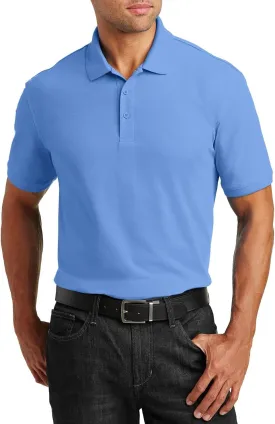 JustBlanks Men Polo Shirts Pique Polo Shirts for Men Short Sleeves 3 Button Performance Polo T Shirt