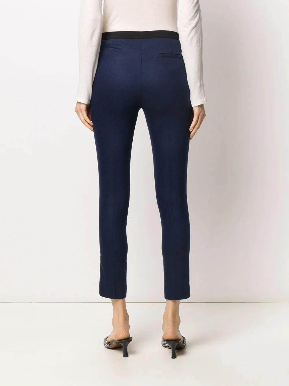 knitted slim-fit trousers