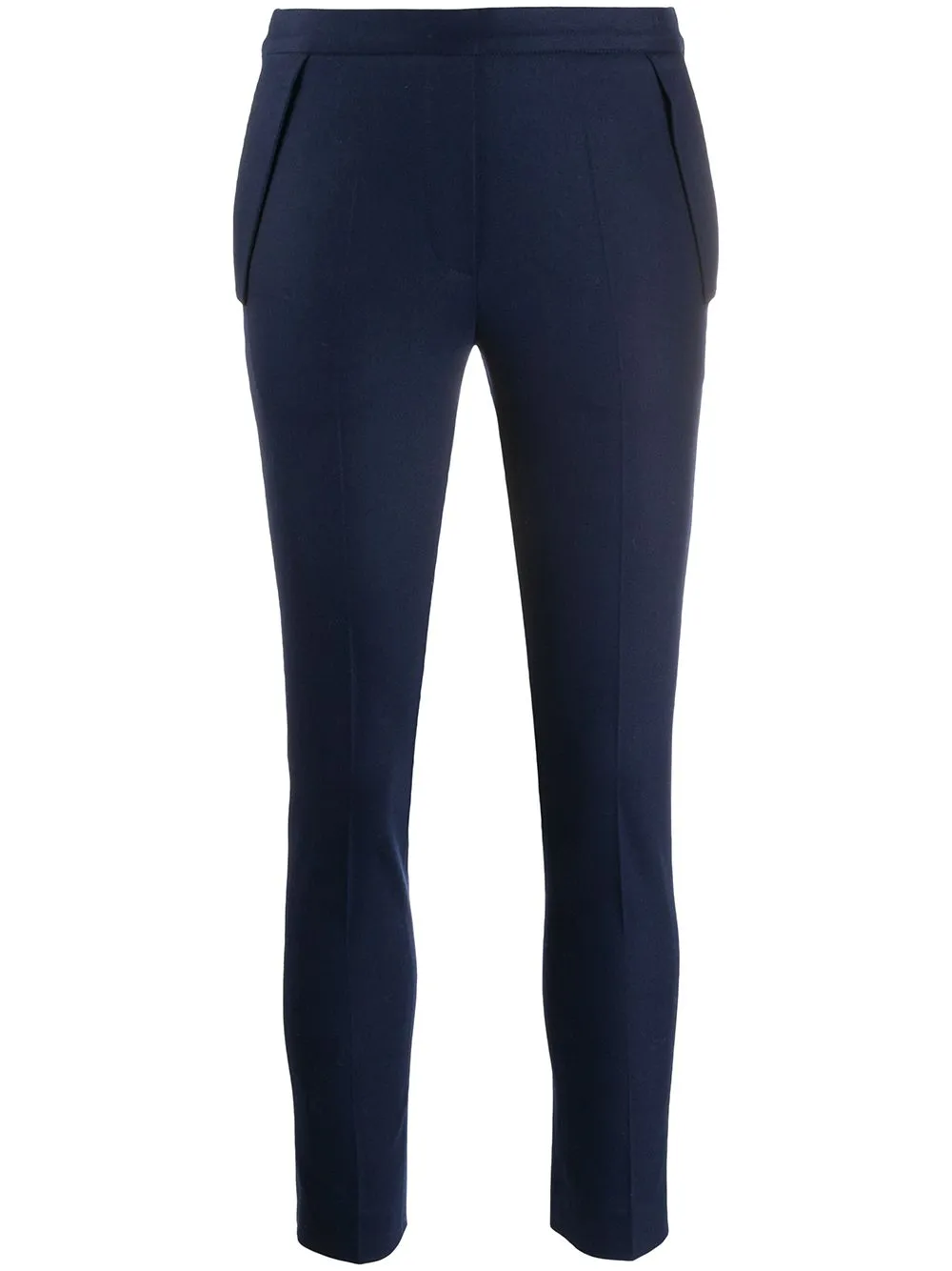 knitted slim-fit trousers