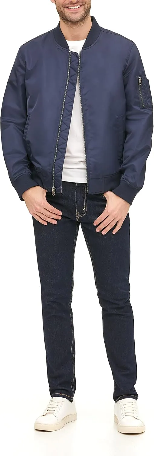 Levi's Men's Flight Satin Unfilled MA-1 Bomber Jacket