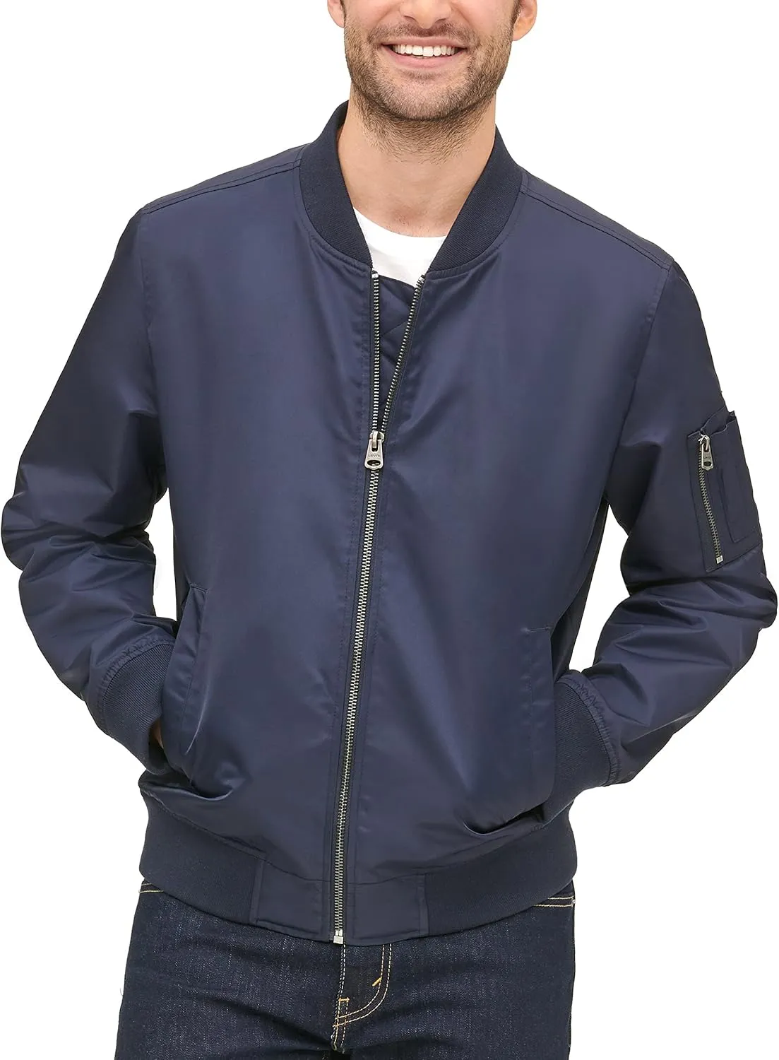 Levi's Men's Flight Satin Unfilled MA-1 Bomber Jacket