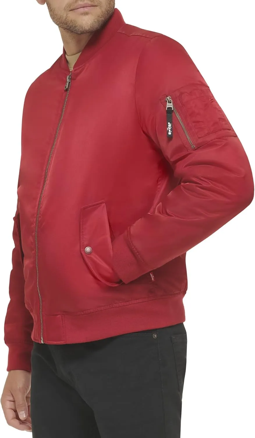 Levi's Men's MA-1 Flight Lightweight Zip-Up Bomber Jacket