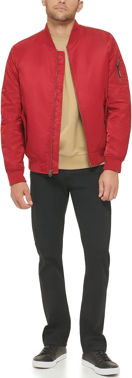 Levi's Men's MA-1 Flight Lightweight Zip-Up Bomber Jacket