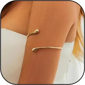 Long tiantian Arm Cuff for Women Gold Arm Cuff Jewelry Upper Arm Cuff Gold Cuff Bracelets Arm Cuff Bangles for Women