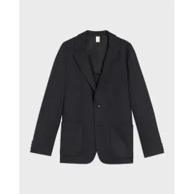 Men Mmj-Rehbar-Plain Flannel Blazer - Navy