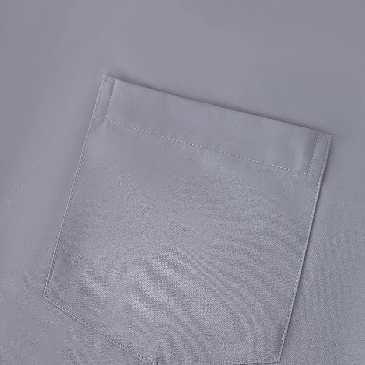 Men's Long Sleeve Dress Shirts, Regular Fit Stretch Wrinkle-Free Business Casual Button-Down Shirts with Front Pocket