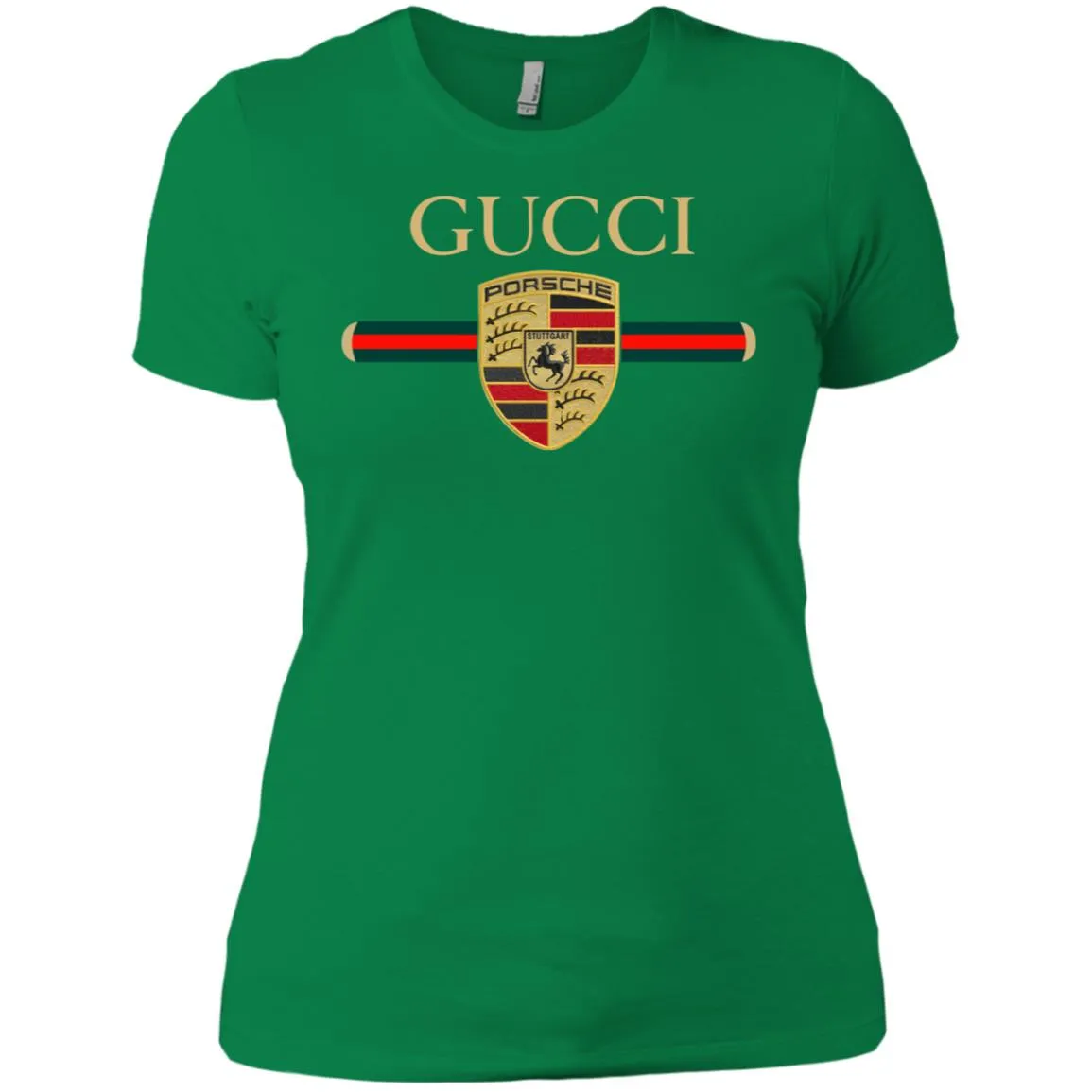 New Gucci Porsche Shirt Women Cotton T-Shirt
