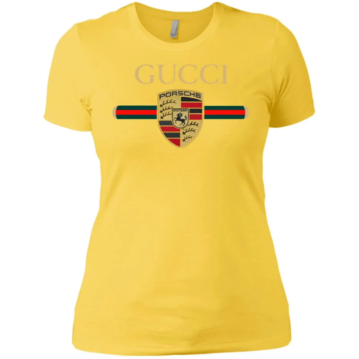 New Gucci Porsche Shirt Women Cotton T-Shirt