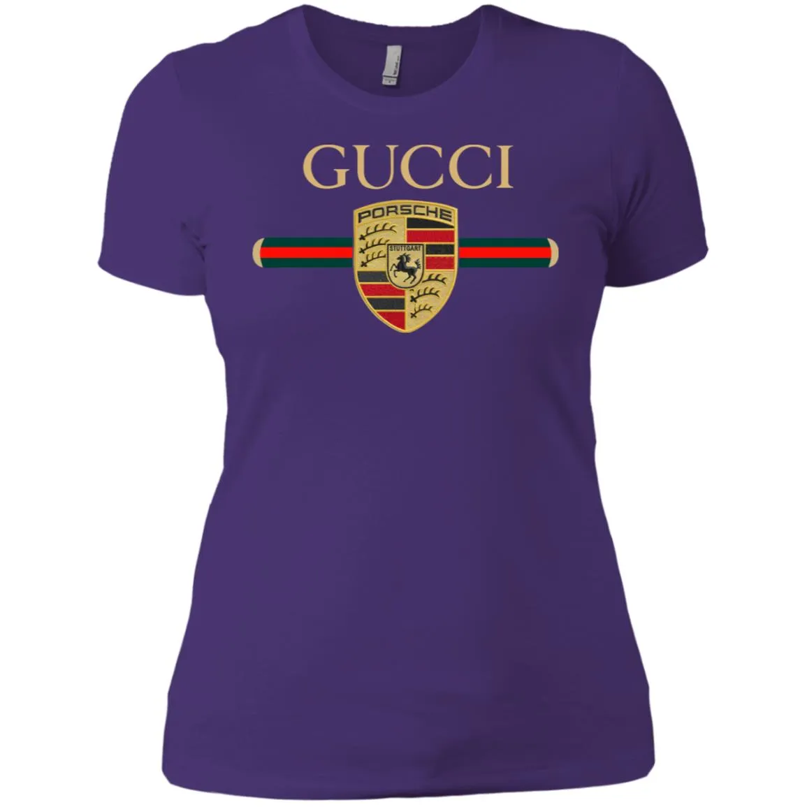 New Gucci Porsche Shirt Women Cotton T-Shirt