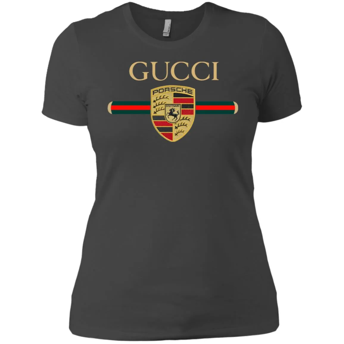 New Gucci Porsche Shirt Women Cotton T-Shirt