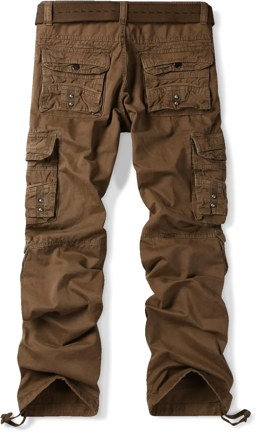 OCHENTA Women's Cotton Casual Cargo Work Pants Travel Hiking Baggy Y2K with Multi Pockets