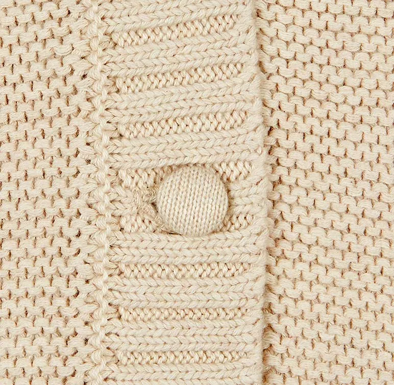 Organic Cardigan Andy - Oatmeal