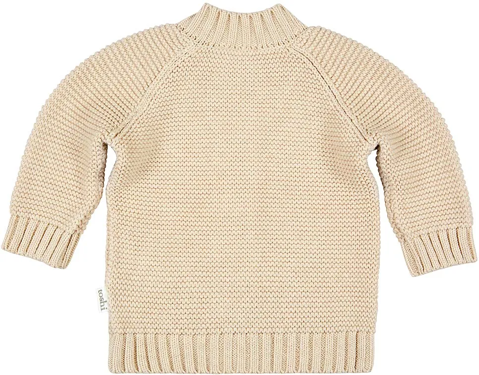 Organic Cardigan Andy - Oatmeal