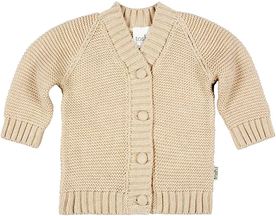 Organic Cardigan Andy - Oatmeal