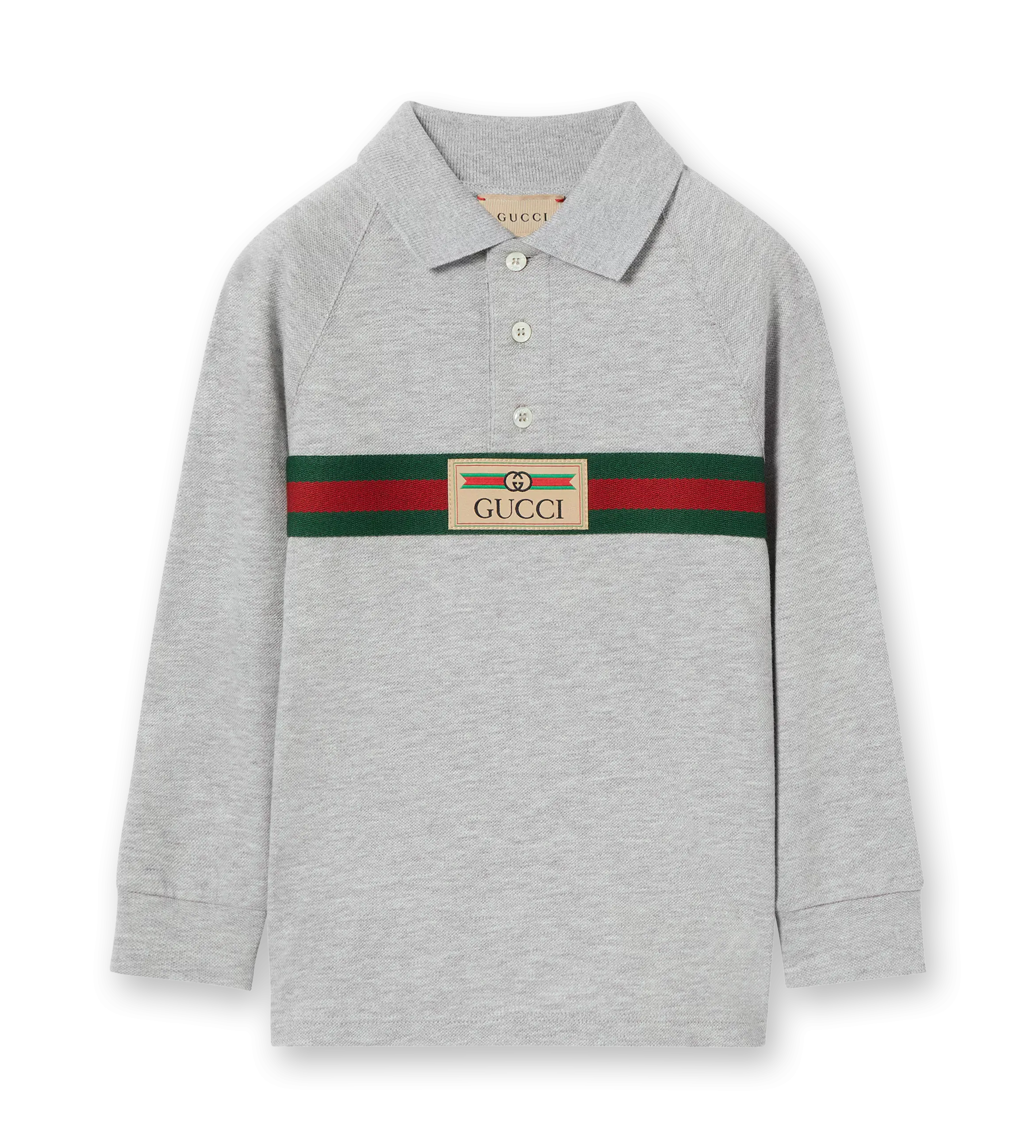 Polo Shirt with Web Grey