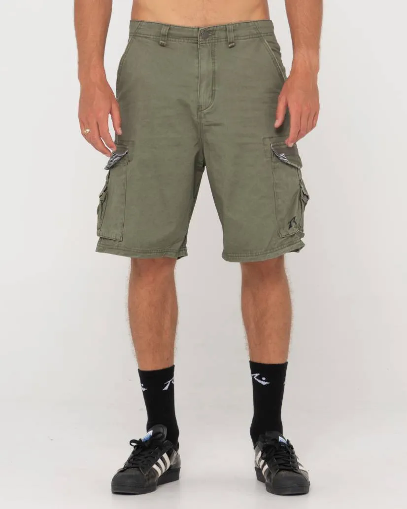 RUSTY Sheetya Loose Fit Cargo Short - Army