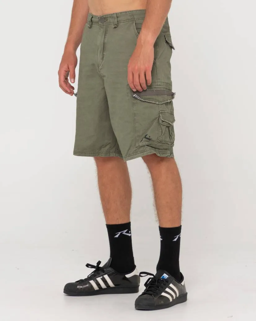 RUSTY Sheetya Loose Fit Cargo Short - Army