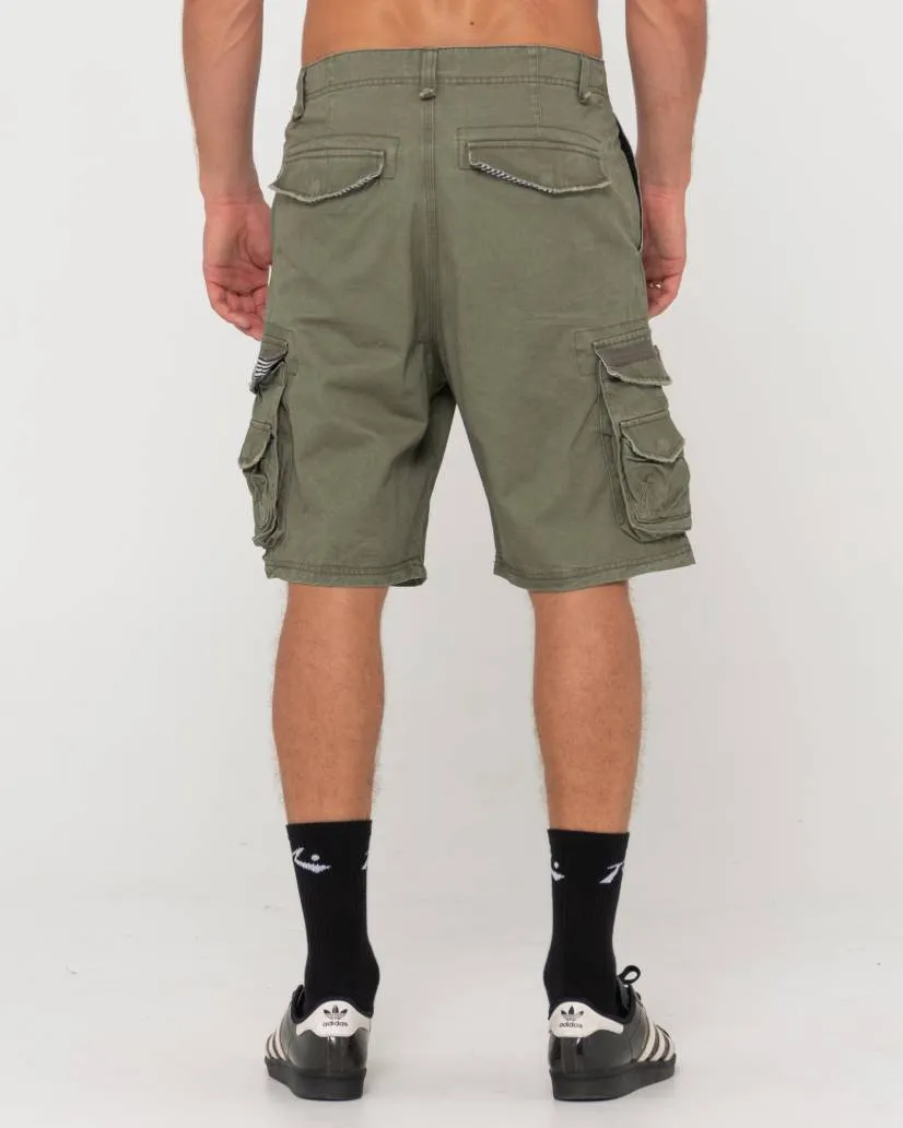 RUSTY Sheetya Loose Fit Cargo Short - Army